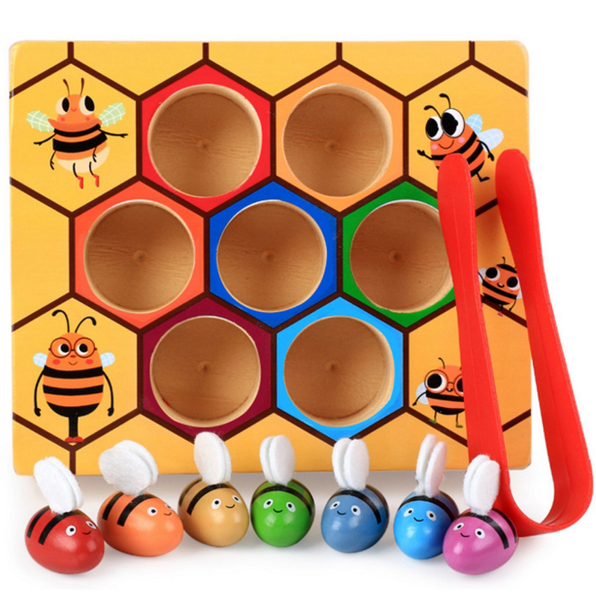Toystar EcoToys BeeSorter | Development of fine motor skills - Educational wooden toys - Ontwikkeling van fijne motoriek -...