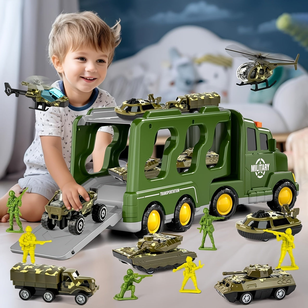 Toystar MiniTroopers | Epic Military Adventure - 14-in-1 military playset with vehicles - Episch legeravontuur - 14-in-1 m...