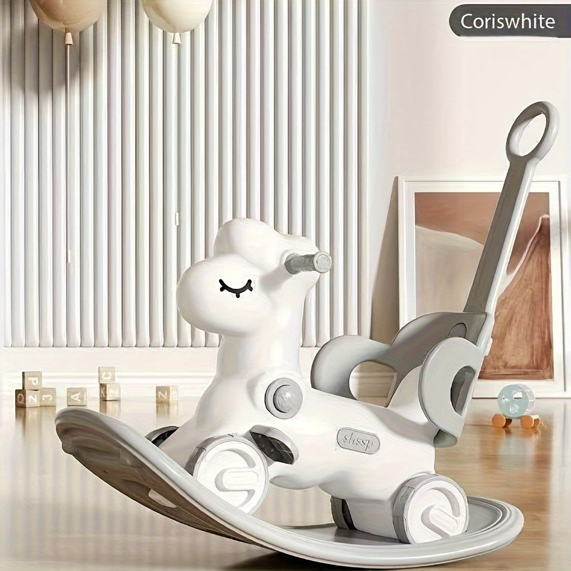 Toystar Shining Baby Rocking Horse | Magical fun for your little one - 2-in-1 Rocking Horse and Balance Bike - Magisch ple...