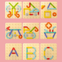 Thumbnail for Toystar Ecotoys GeoFun Board | Discover fun and learning in one - Montessori geometry toys - Ontdek plezier en leren in éé...