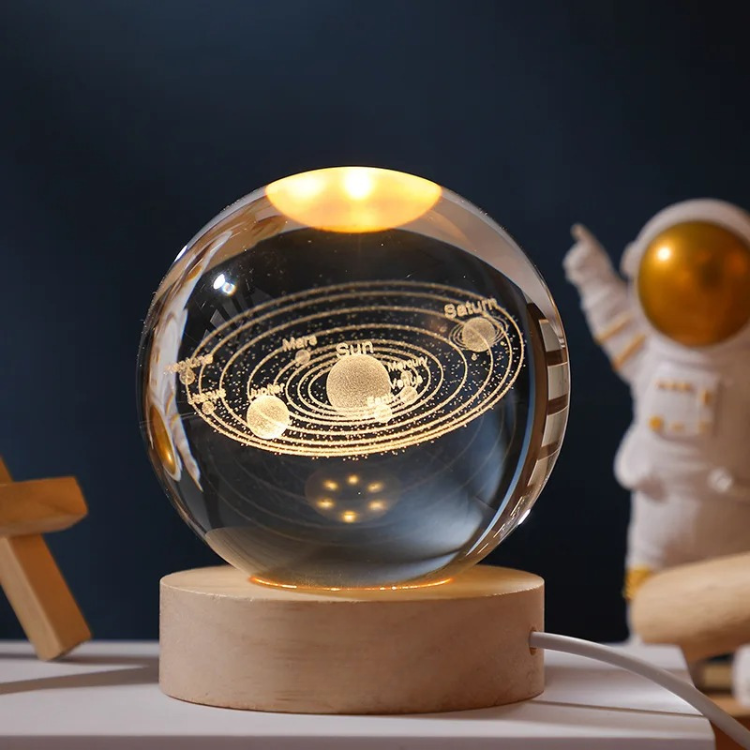 Toystar StarSphere | Bring the universe to your room - 3D engraved crystal night lamp - Breng het universum naar je kamer ...