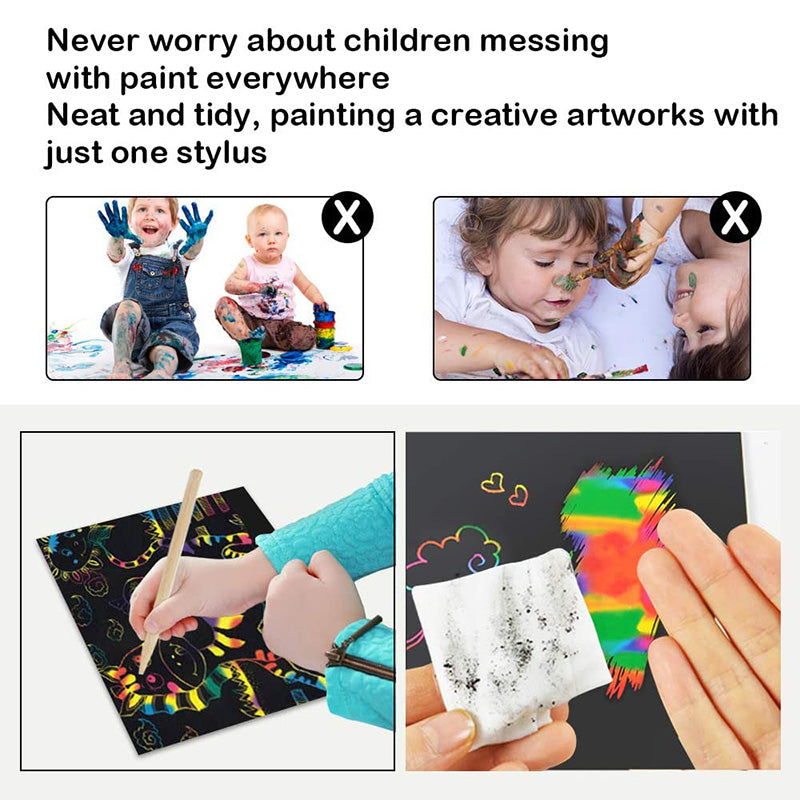 Toystar ColorMagic | Discover the magic of colors - Rainbow scratch paper set - Ontdek de magie van kleuren - Regenboog kr...