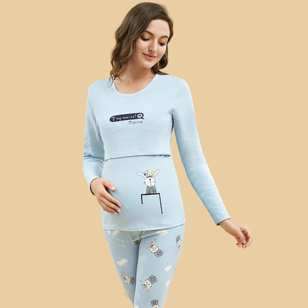 Toystar Mom's Comfort | Feel Beautiful and Caring - Soft Maternity Dress for Home - Voel Je Mooi en Zorgzaam - Zachte Zwan...