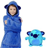 Thumbnail for Toystar Snuggle Pals | Cozy comfort - 2-in-1 Kids Animal Hoodie Pillow Toy for Winter - Knus comfort - 2-in-1 Kids Animal ...