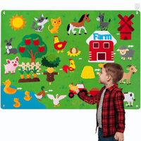 Thumbnail for Toystar Felt board with animals | Educational toys for toddlers - Discover the world - Creëer magie met verhalen - Educati...