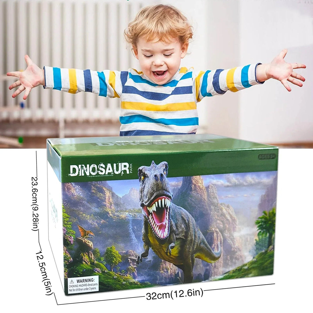Racing Dinosaur Train Set | Imaginative Train Track Set for Unprecedented Play Fun - Including Extra Dino and Train Car