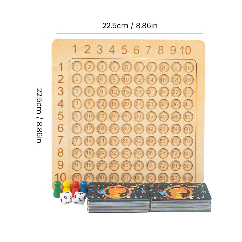 EcoToys Calcublox | Wooden Educational Math Game - Learn to count quickly & easily
