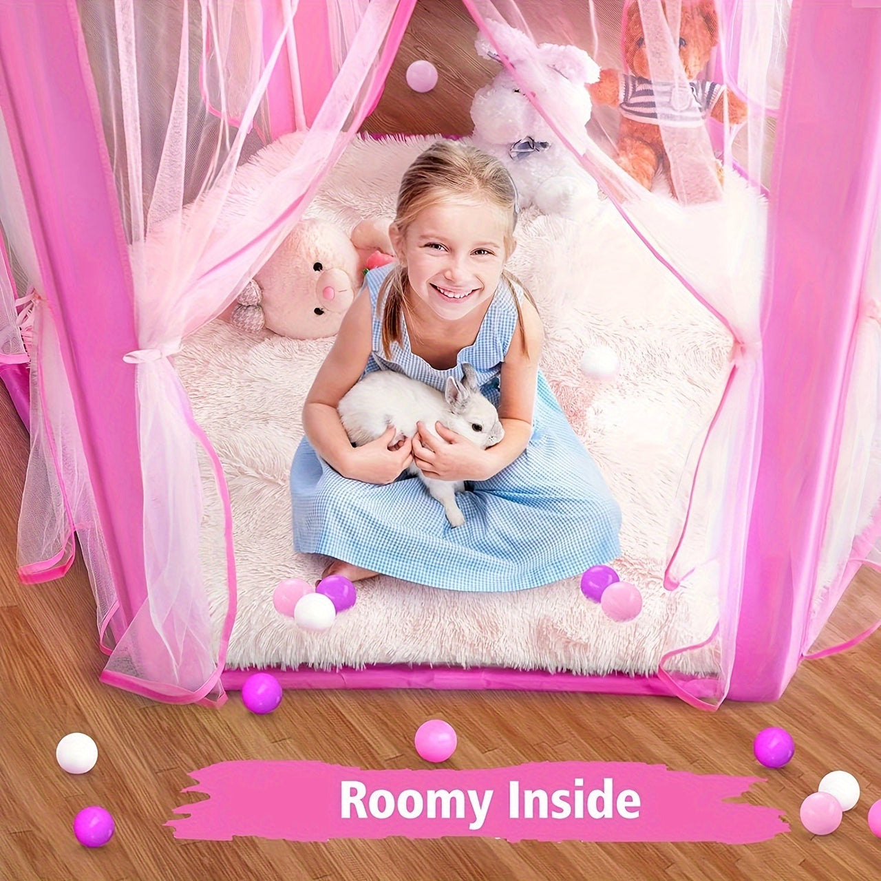 Toystar DreamDome | Enchanting fun - Pink princess tent for magical adventures - Betoverend speelplezier - Roze prinsessen...