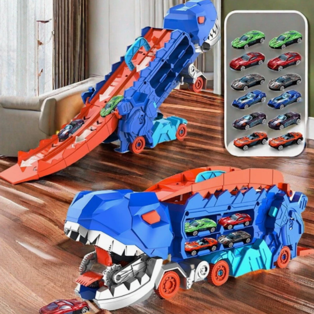 Toystar Jurassic Transporter | Ultimate gaming experience with racing cars - Transformable Dinosaur Truck - Bestseller - U...