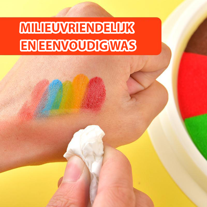 Toystar Finger Stamp Painting Set | Stimulates creativity and fun - Ink painting cushion for children - Stimuleert creativ...
