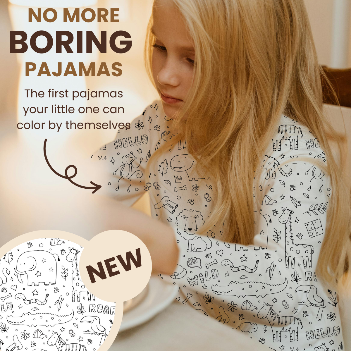 Toystar SafariDreams | Color and wear - DIY coloring pajamas for creative children - Kleuren en dragen - DIY kleurpyjama v...