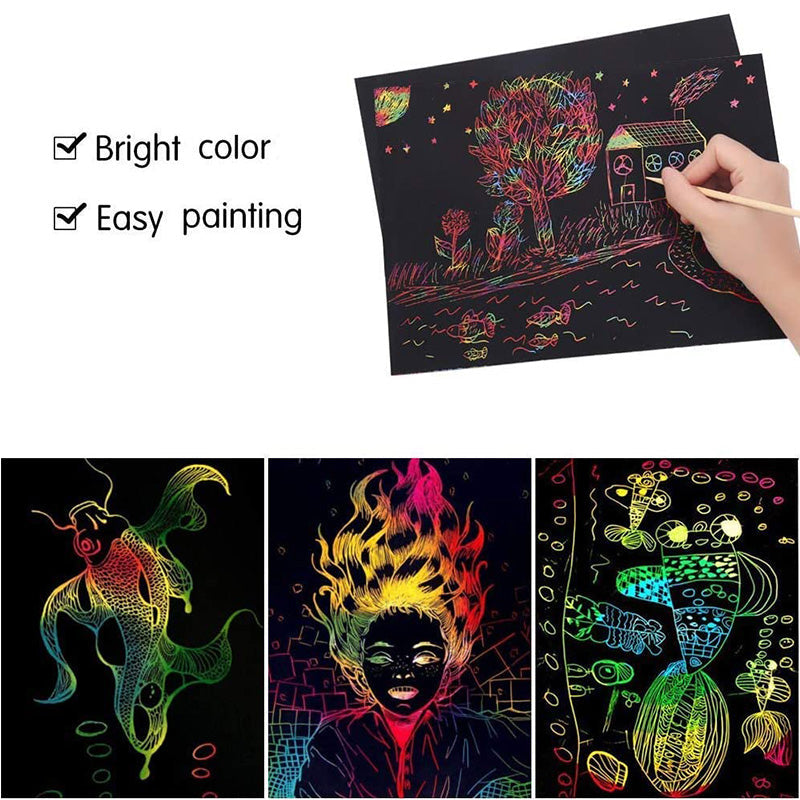 Toystar ColorMagic | Discover the magic of colors - Rainbow scratch paper set - Ontdek de magie van kleuren - Regenboog kr...