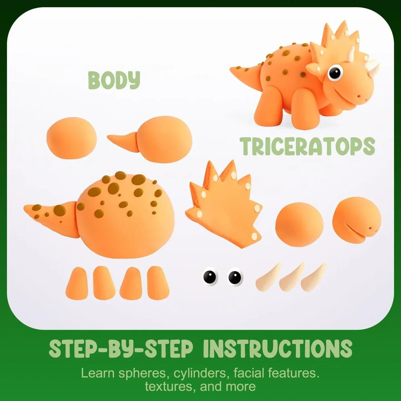 Toystar DinoClay | Creative clay making with dinosaurs - DIY clay set with 6 shapes - | Creatief kleien met dinosaurussen ...