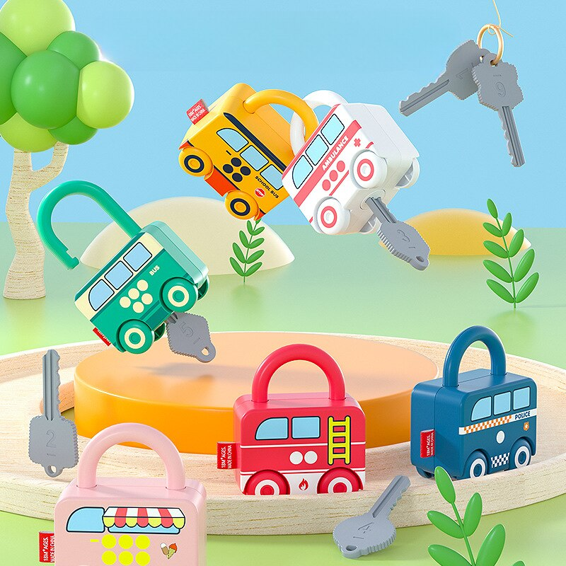 LocknLearn | Learning to discover with interactive Montessori toy locks - Stimulates curiosity and motor skills