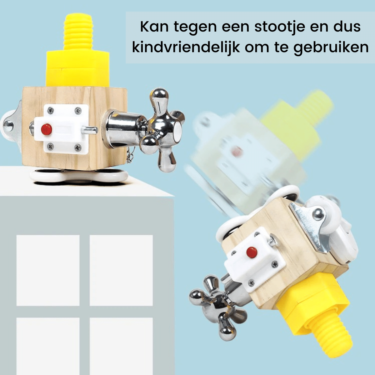 Toystar EcoToys FunCube | Develop your skills - Creative Montessori wooden play block for children - Ontwikkel je vaardigh...