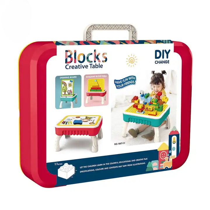Toystar BuildMaster | Creative Adventure - Activity Table for Children with Building Blocks and Drawing Board - Bestseller...