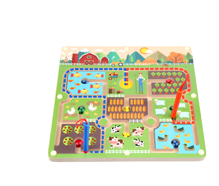 Toystar Ecotoys BrainMaze | Strengthen concentration - Magnetic labyrinth puzzle game for kids - Versterk de concentratie ...