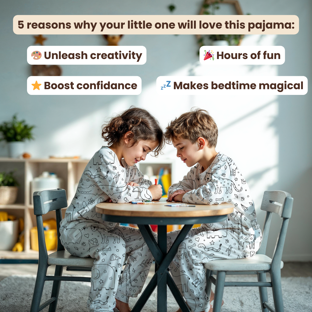 Toystar SafariDreams | Color and wear - DIY coloring pajamas for creative children - Kleuren en dragen - DIY kleurpyjama v...