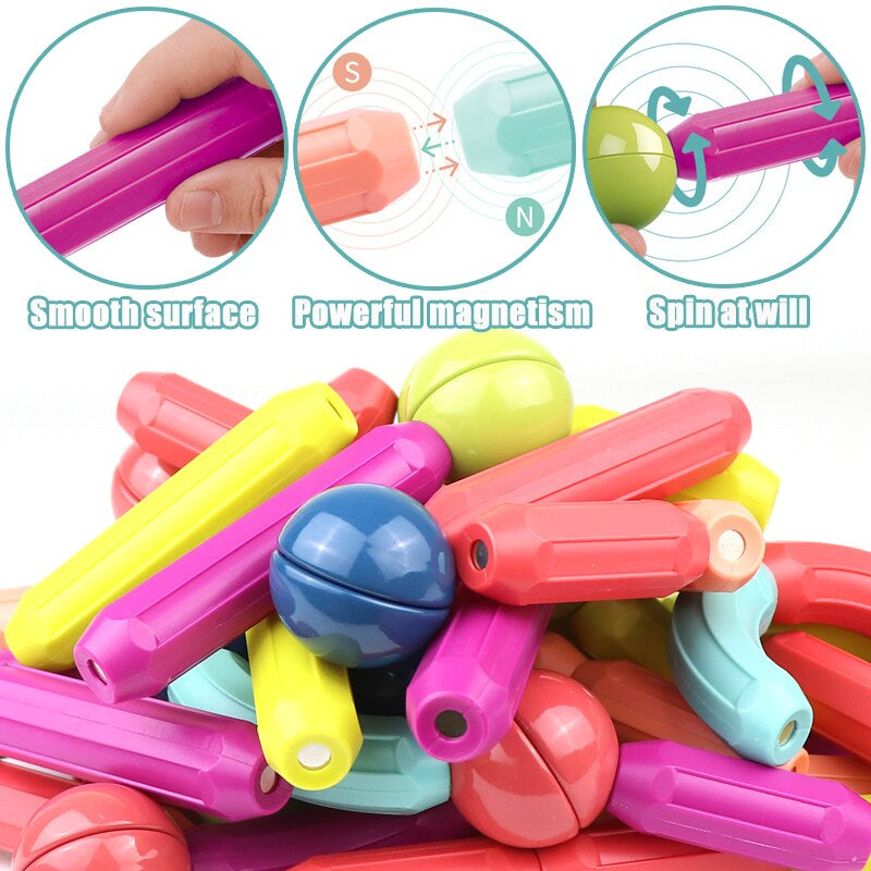 Toystar Magnetix Attractive Building Blocks Set | Development & Creativity - For Babies and Children - Ontwikkeling & Crea...