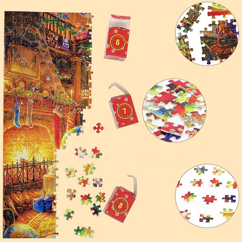 Toystar Christmas Puzzle Countdown Calendar | Make Christmas Magic - 1008 Piece Puzzle in 24 Doors - Maak de Kerst Magisch...