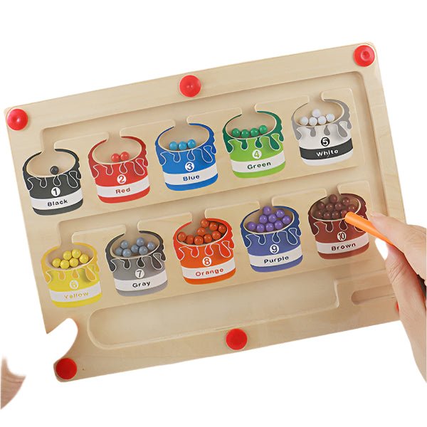 EcoToys | Educational maze adventure with magnets - Magnetic sorting board