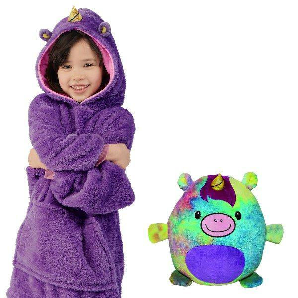 Toystar Snuggle Pals | Cozy comfort - 2-in-1 Kids Animal Hoodie Pillow Toy for Winter - Knus comfort - 2-in-1 Kids Animal ...
