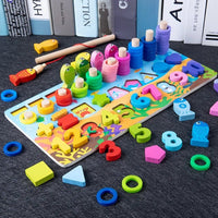 Thumbnail for Toystar EcoToys NumPuzzle | Learning to count with fun - Wooden Montessori number puzzle & fishing game - Leren tellen met...
