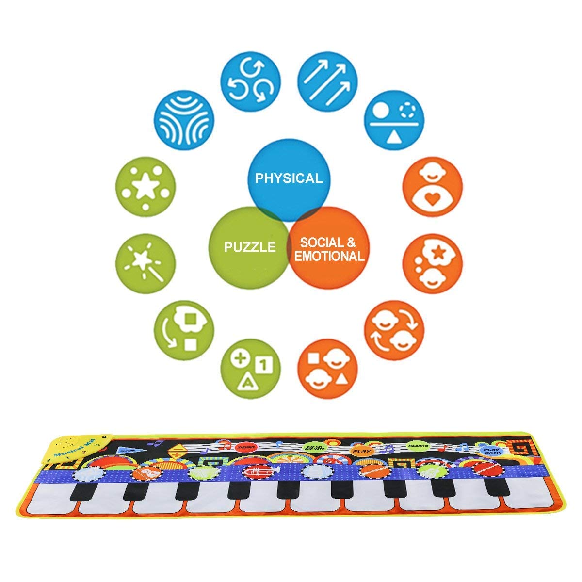Toystar MelodiStep | Discover through play - Musical play mat for babies and toddlers - Spelend ontdekken - Muzikale speel...