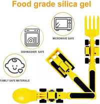Thumbnail for Toystar Build & Bite | Eating fun for little builders - Playful children's cutlery set - Bestseller - Eetplezier voor klei...