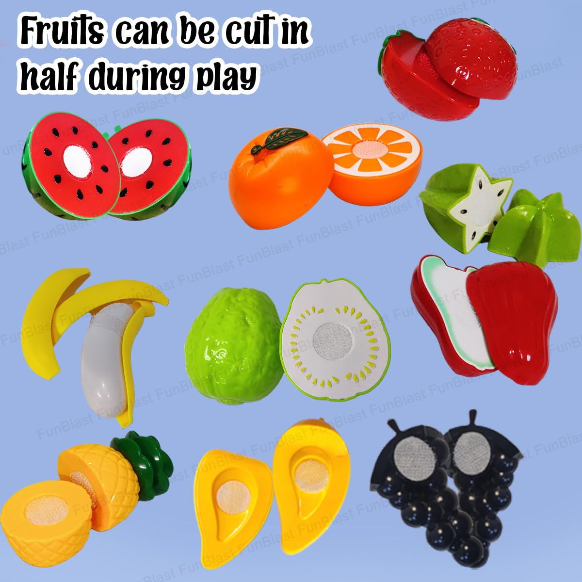 Toystar MiniChef | Cut and play - Educational fruit cutting set toys for children - Snij en speel - Educatief fruit snijse...
