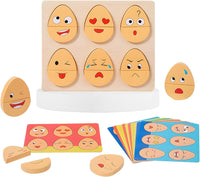 Thumbnail for Ecotoys EmoEggs | Ontdek emoties spelenderwijs - Montessori Houten Expressie Eieren voor peuters!