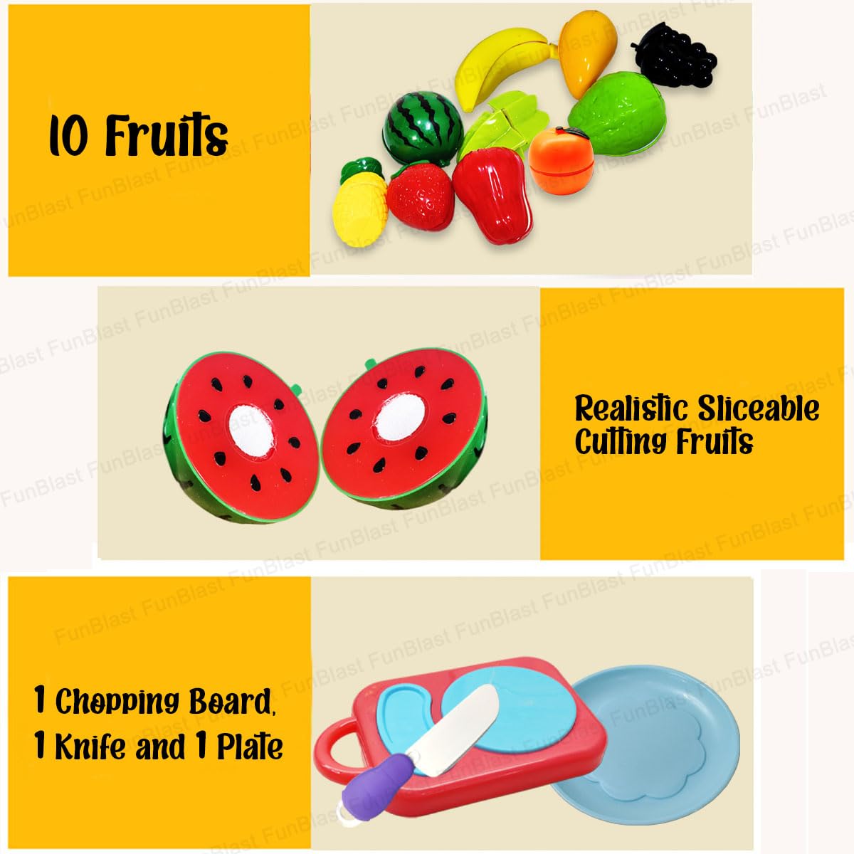 Toystar MiniChef | Cut and play - Educational fruit cutting set toys for children - Snij en speel - Educatief fruit snijse...