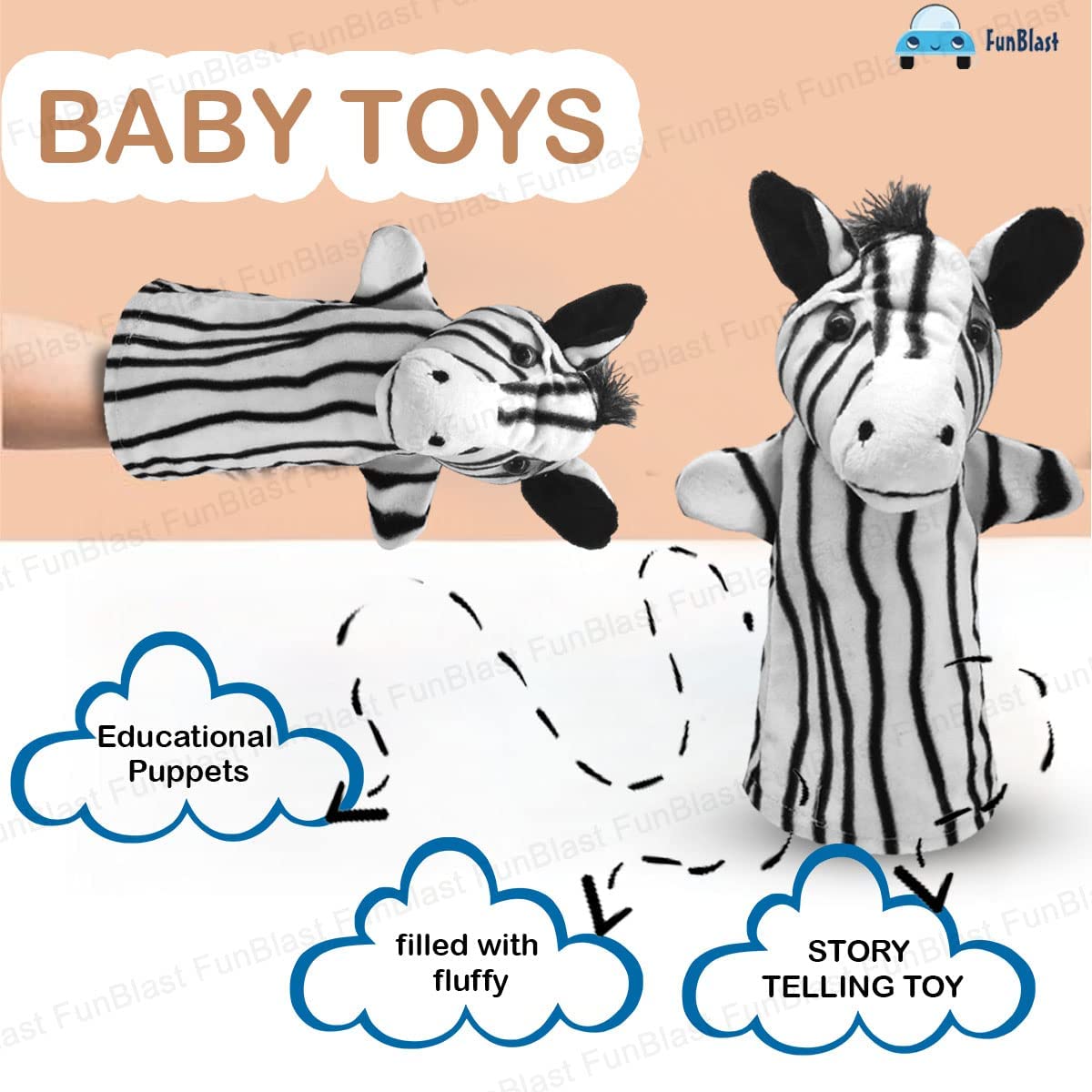 Toystar FurryTales | Bring stories to life - Plush hand puppet toy for kids - Breng verhalen tot leven - Pluche handpop sp...