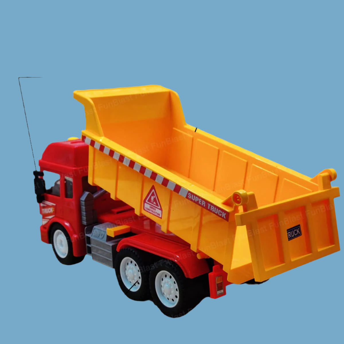 KrachtTruck | Robuust speelplezier - Frictie-aangedreven kiepwagen met licht en geluid voor kinderen