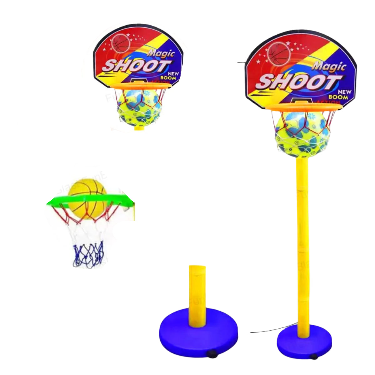 Toystar HoopStars | Enjoy endless fun - Adjustable basketball set for children with ball, ring and net - Bestseller - Scoo...