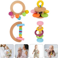 Thumbnail for Ecotoys RattlePlay | Sensorisch plezier voor kleintjes - Montessori Houten Rammelaars