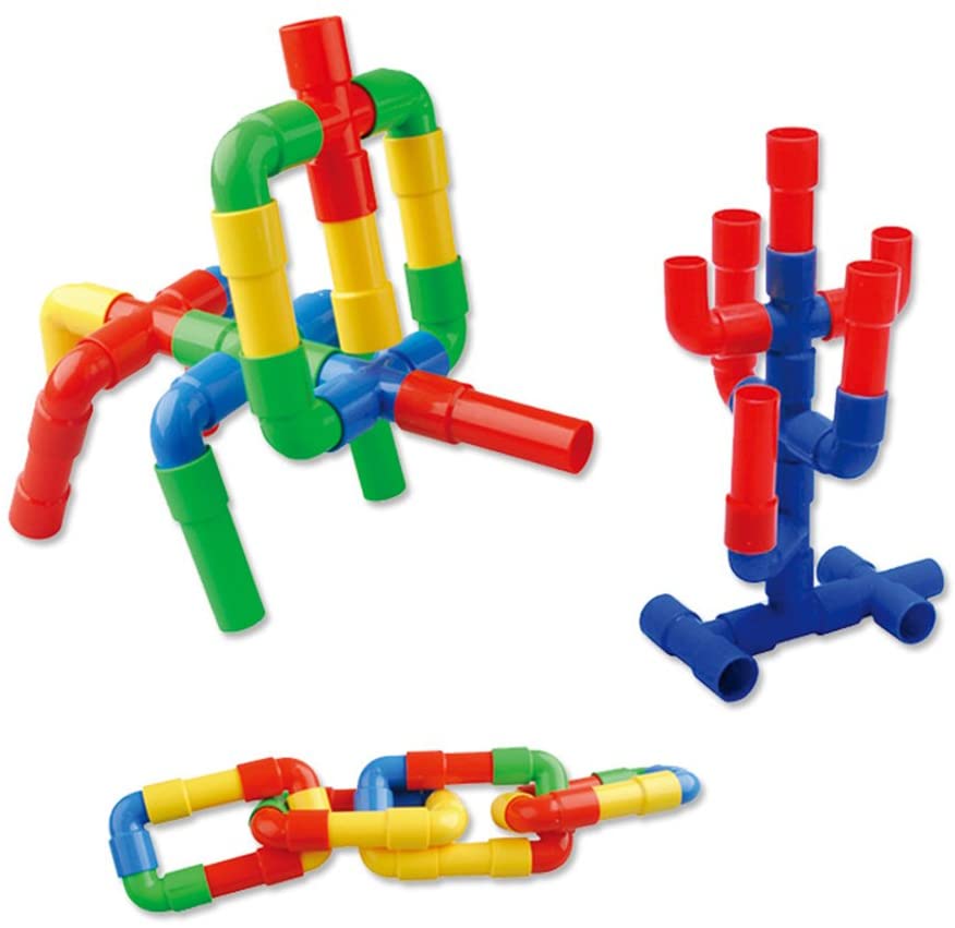 Toystar BuildTubes | Creative building and learning - Educational pipe block toys in cheerful colors - Creatief Bouwen voo...