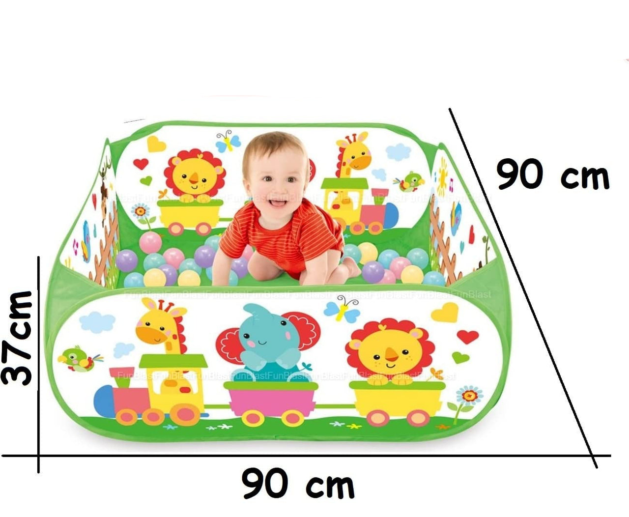 Toystar PlayHaven | Endless fun - Foldable ball pit tent for children - ballenbad (5)