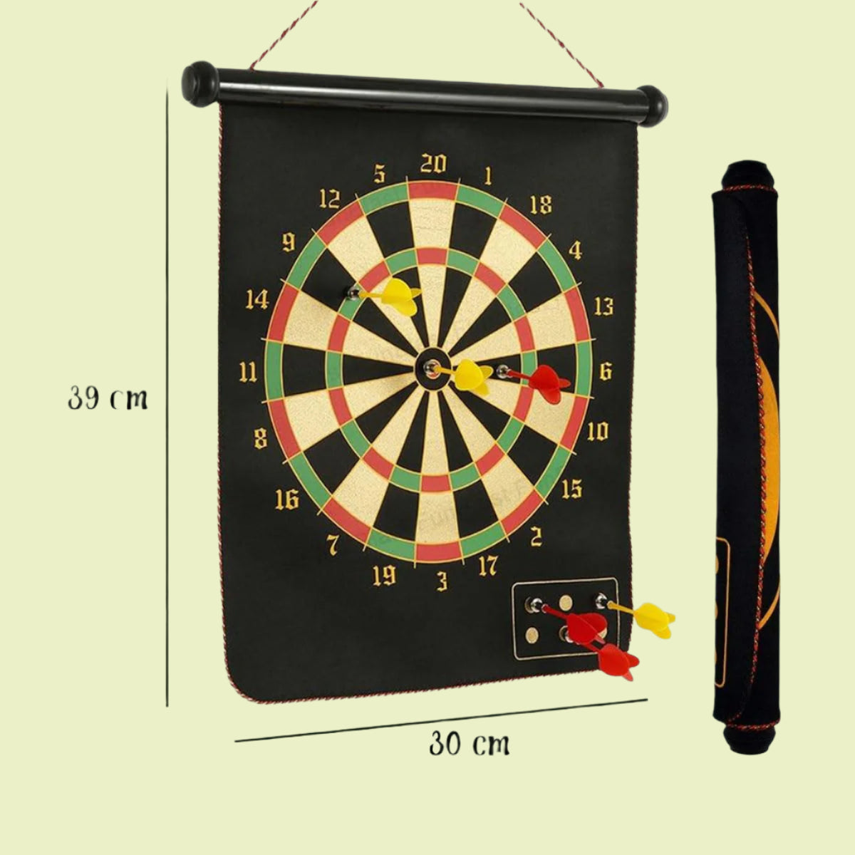 Magnetix MagnoDart | Veilig speelplezier - Magnetisch dartbord voor kinderen, dubbelzijdig & inklapbaar