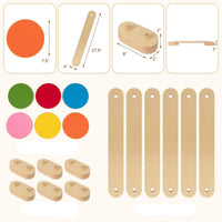 Thumbnail for Ecotoys Step & Balance | Avontuurlijk speelplezier - Montessori evenwichtsbalken en stapstenen voor binnen en buiten!