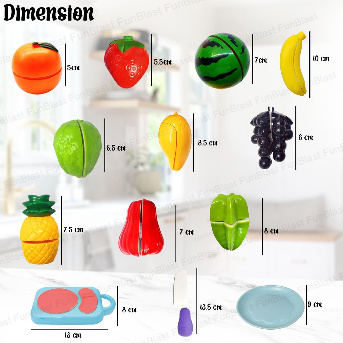 Toystar MiniChef | Cut and play - Educational fruit cutting set toys for children - Snij en speel - Educatief fruit snijse...