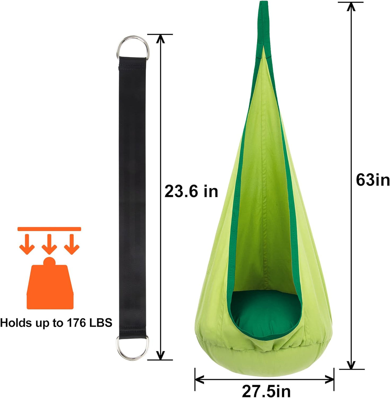 Toystar CloudNest Swing | Create a cozy play area - Hanging chair with cushion - Bestseller - Creëer een knusse speelplek ...