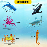 Thumbnail for Toystar OceanQuest | Dive into a magical sea - Play set with small sea animals for bath and imaginative play - Duik in een...