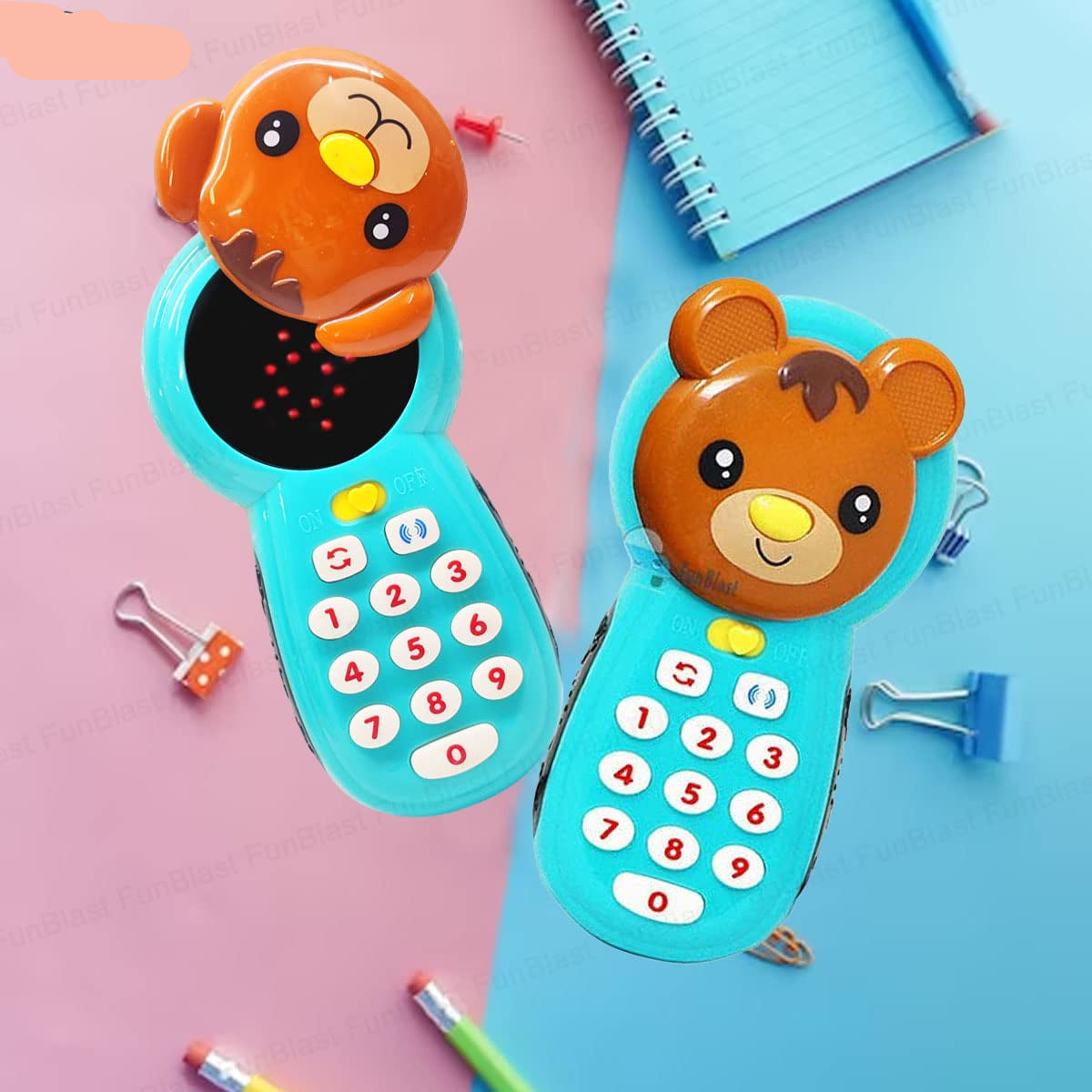 Toystar PreschoolPhone | Learning through play with light and sound - Educational toy telephone for children - Spelend ler...