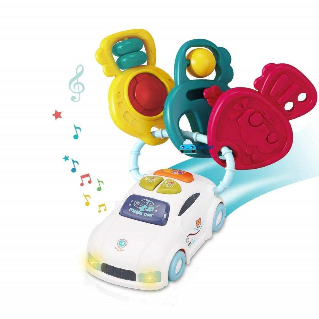 Toystar KeyTunes | Playful learning - Educational musical car keys with light and sound - Speels leren - Educatieve muzika...