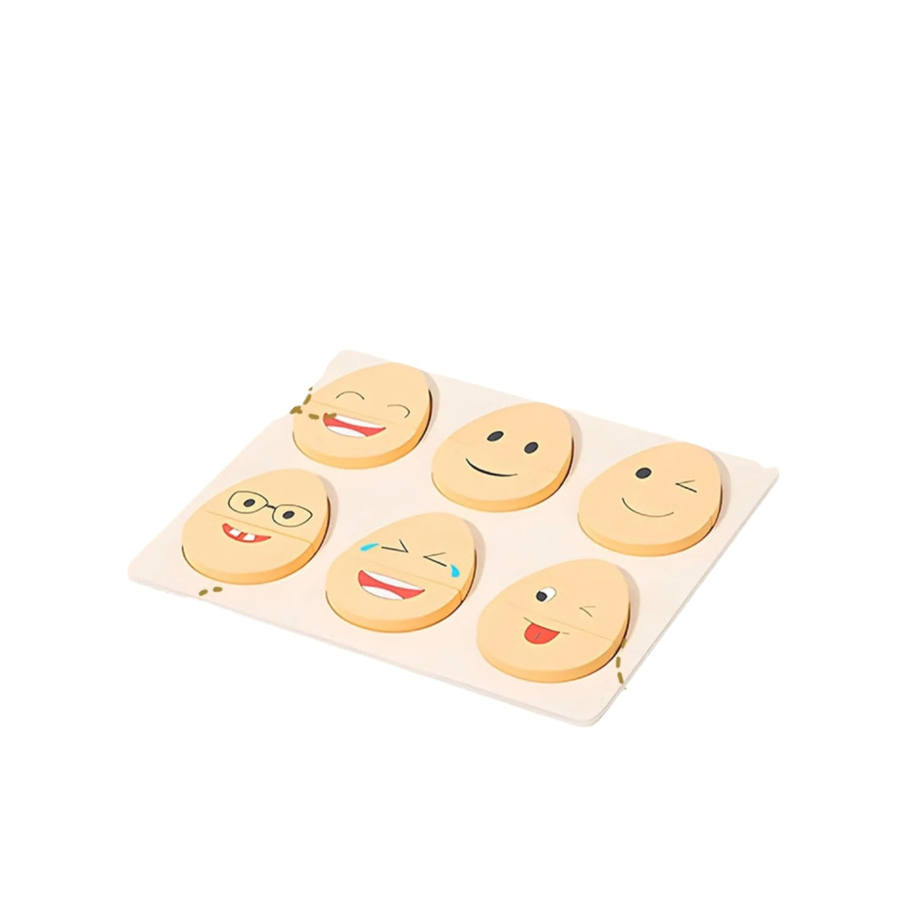Ecotoys EmoEggs | Ontdek emoties spelenderwijs - Montessori Houten Expressie Eieren voor peuters!