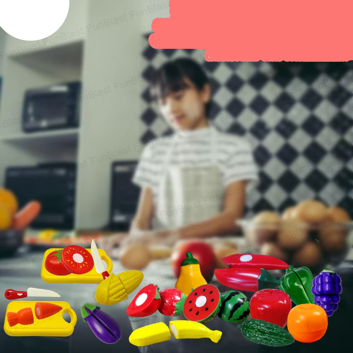 Toystar MiniChef | Playful learning to cut - Fruit and vegetable cutting set for children - Speels leren snijden - Groente...