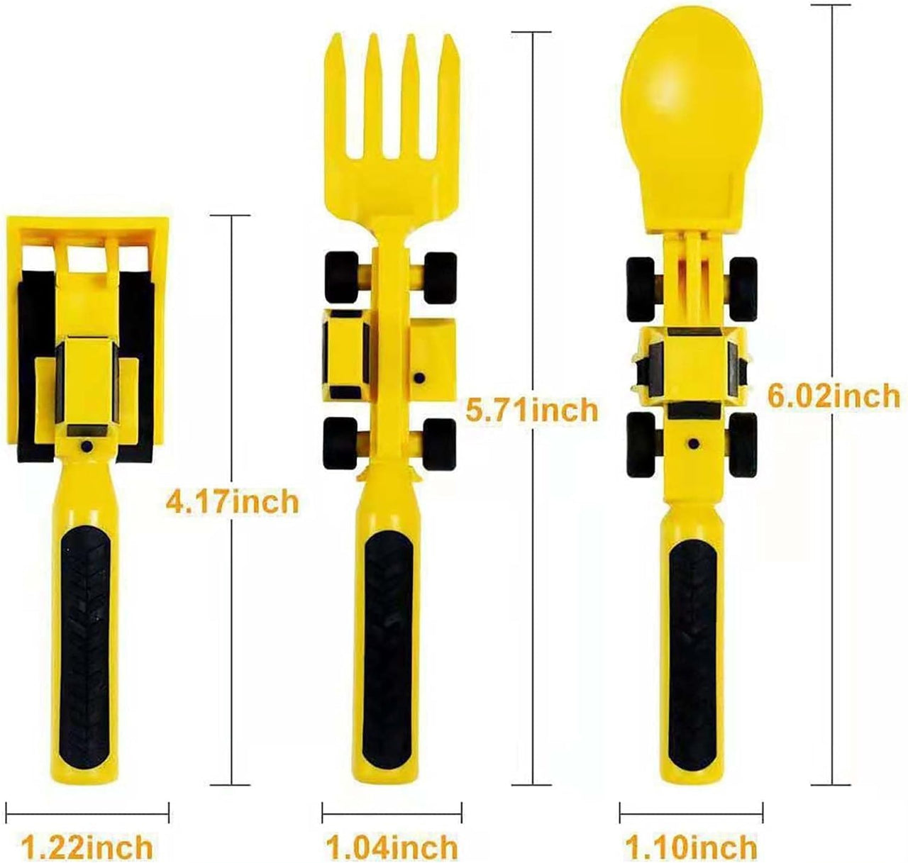 Toystar Build & Bite | Eating fun for little builders - Playful children's cutlery set - Bestseller - Eetplezier voor klei...
