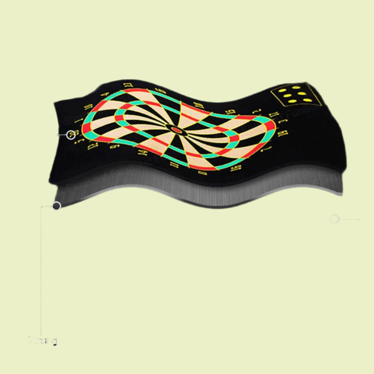 Magnetix MagnoDart | Veilig speelplezier - Magnetisch dartbord voor kinderen, dubbelzijdig & inklapbaar