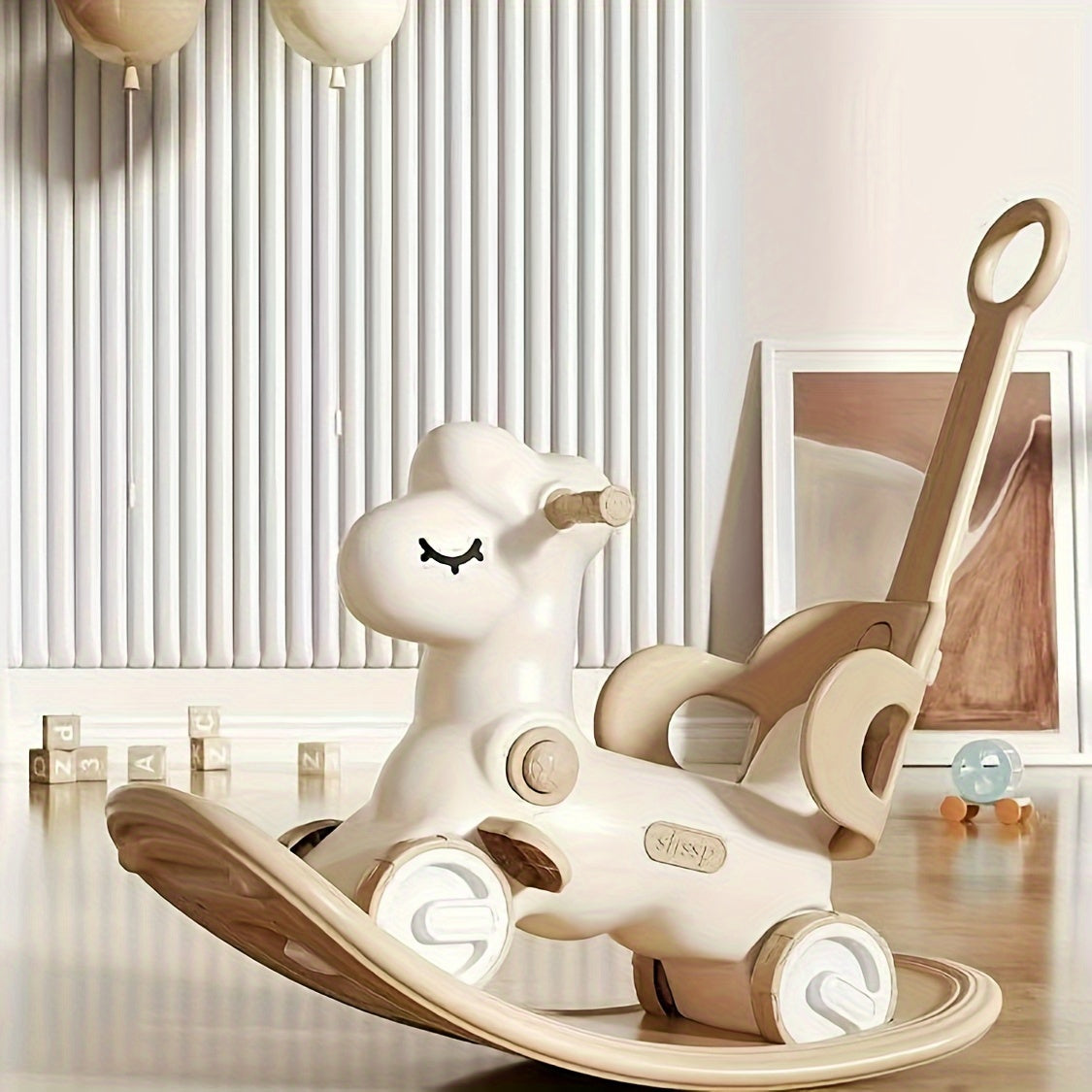 Toystar Shining Baby Rocking Horse | Magical fun for your little one - 2-in-1 Rocking Horse and Balance Bike - Magisch ple...
